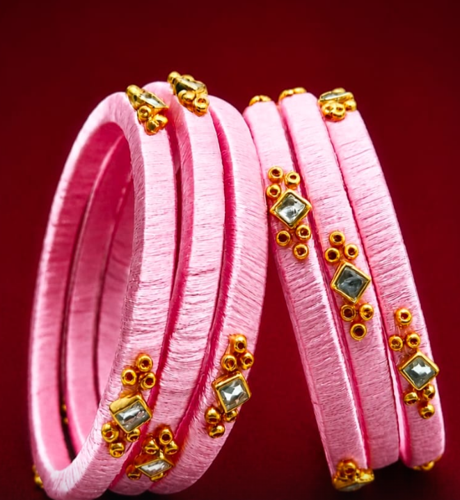 Aarvia handmade pink and gold jewelry collection